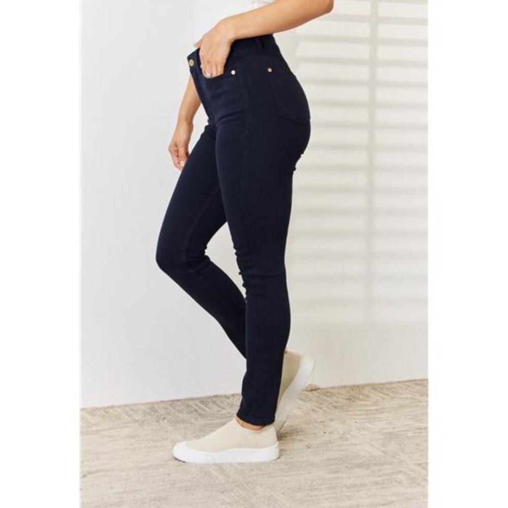 NWT 💙 Judy Blue Garment Dyed Tummy Control Skinny Jeans, Ankle Jeans, Slimming - Picture 5 of 10